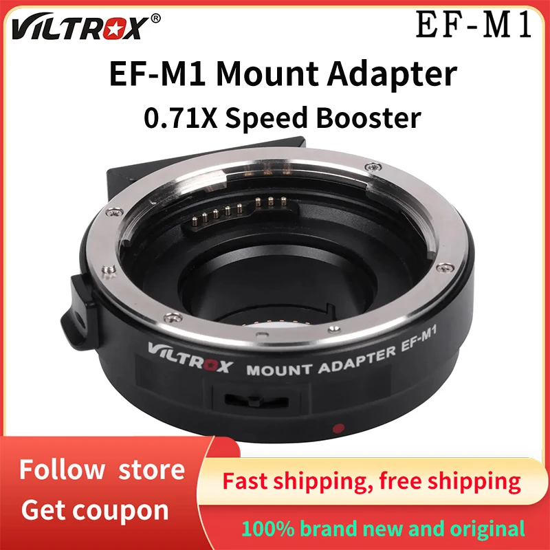 Viltrox EF-M1 EF-M2II для крепления M43 для камеры GH5S GF5 Canon EF 0,71x Speed Booste, адаптер для автоматического объектива
Viltrox EF-M1 EF-M2II для крепления M43 для камеры GH5S GF5 Canon EF 0,71x Speed Booste, адаптер для автоматического объектива