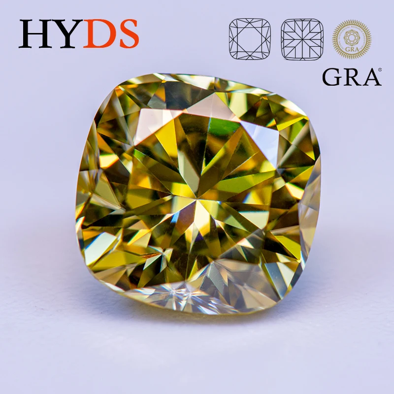 Moissanite Stone Square Cushion Shape Lemon Yellow Color VVS1 Charms Beads for DIY Jewelry Making Materials with GRA Certificate
Moissanite Stone Square Cushion Shape Lemon Yellow Color VVS1 Charms Beads for DIY Jewelry Making Materials with GRA Certificate