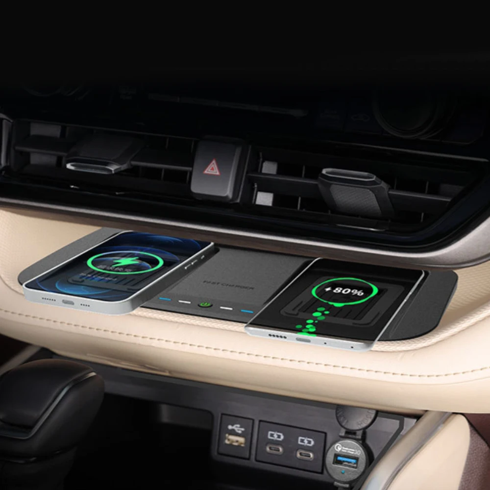 15W car wireless charger For Toyota Highlander Crown Kluger 2022 2023 quick fast charge charging pad plate mobile phone holder
15W car wireless charger For Toyota Highlander Crown Kluger 2022 2023 quick fast charge charging pad plate mobile phone holder