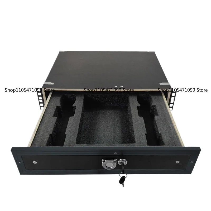 2U Metal Strap Lock Drawer - 19 Inch Standard Cabinet for Wireless Microphone Storage
2U Metal Strap Lock Drawer - 19 Inch Standard Cabinet for Wireless Microphone Storage