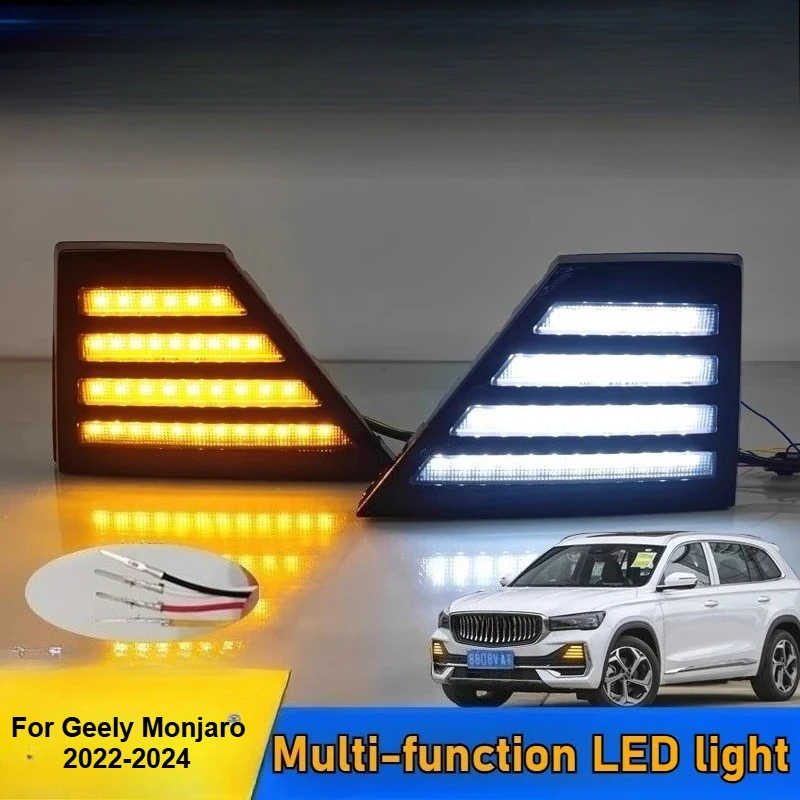 For Geely Monjaro Xingyue L 2022 2023 2024 Led Daytime Running lights Dymanic Turn Signal Lamp Modification Accessories
For Geely Monjaro Xingyue L 2022 2023 2024 Led Daytime Running lights Dymanic Turn Signal Lamp Modification Accessories