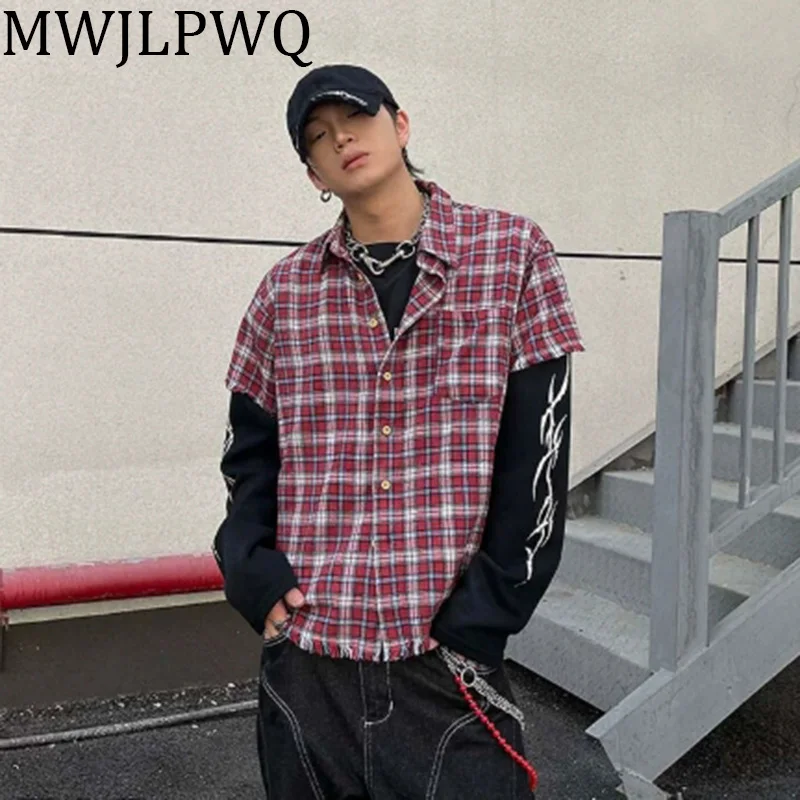 MWJLPWQ Rough Edge Ретро клетчатые мужские рубашки с коротким рукавом High Street Handwork Нишевый дизайн Хип-хоп Силуэт Мужской топ Новый 010726
MWJLPWQ Rough Edge Ретро клетчатые мужские рубашки с коротким рукавом High Street Handwork Нишевый дизайн Хип-хоп Силуэт Мужской топ Новый 010726