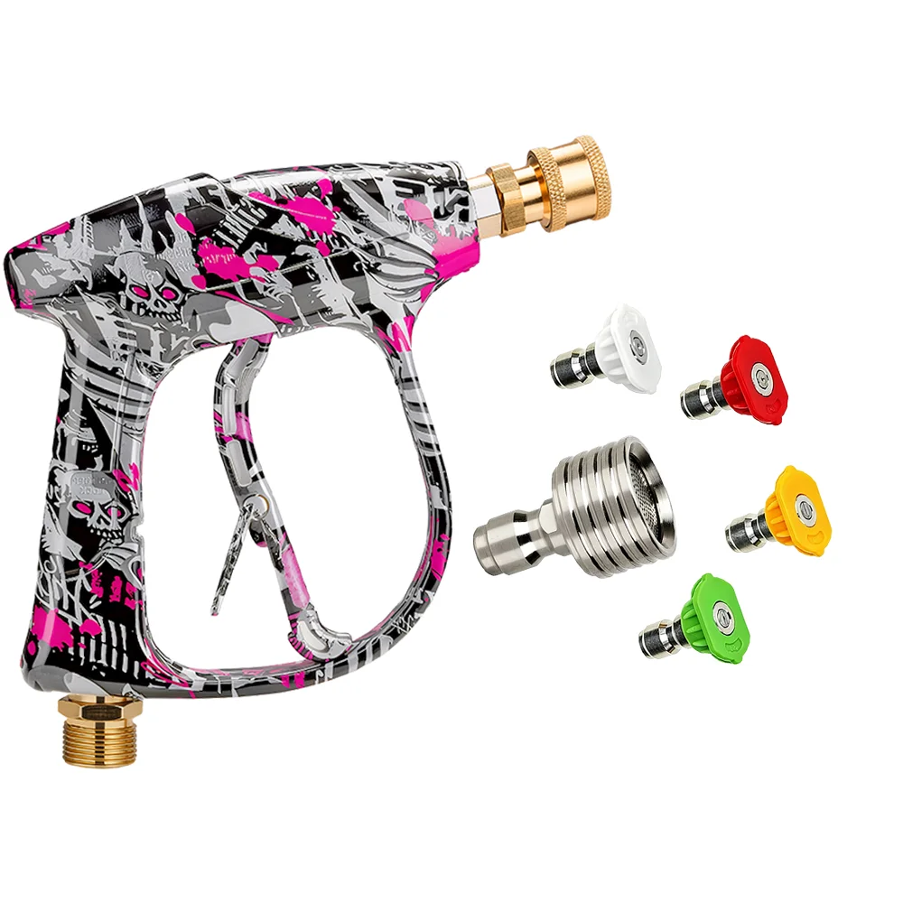 Fashion Graffiti Pressure Gun with 4 Multi-Pattern Nozzles + Stainless Steel Tip for All-in-One Car Detailing
Fashion Graffiti Pressure Gun with 4 Multi-Pattern Nozzles + Stainless Steel Tip for All-in-One Car Detailing