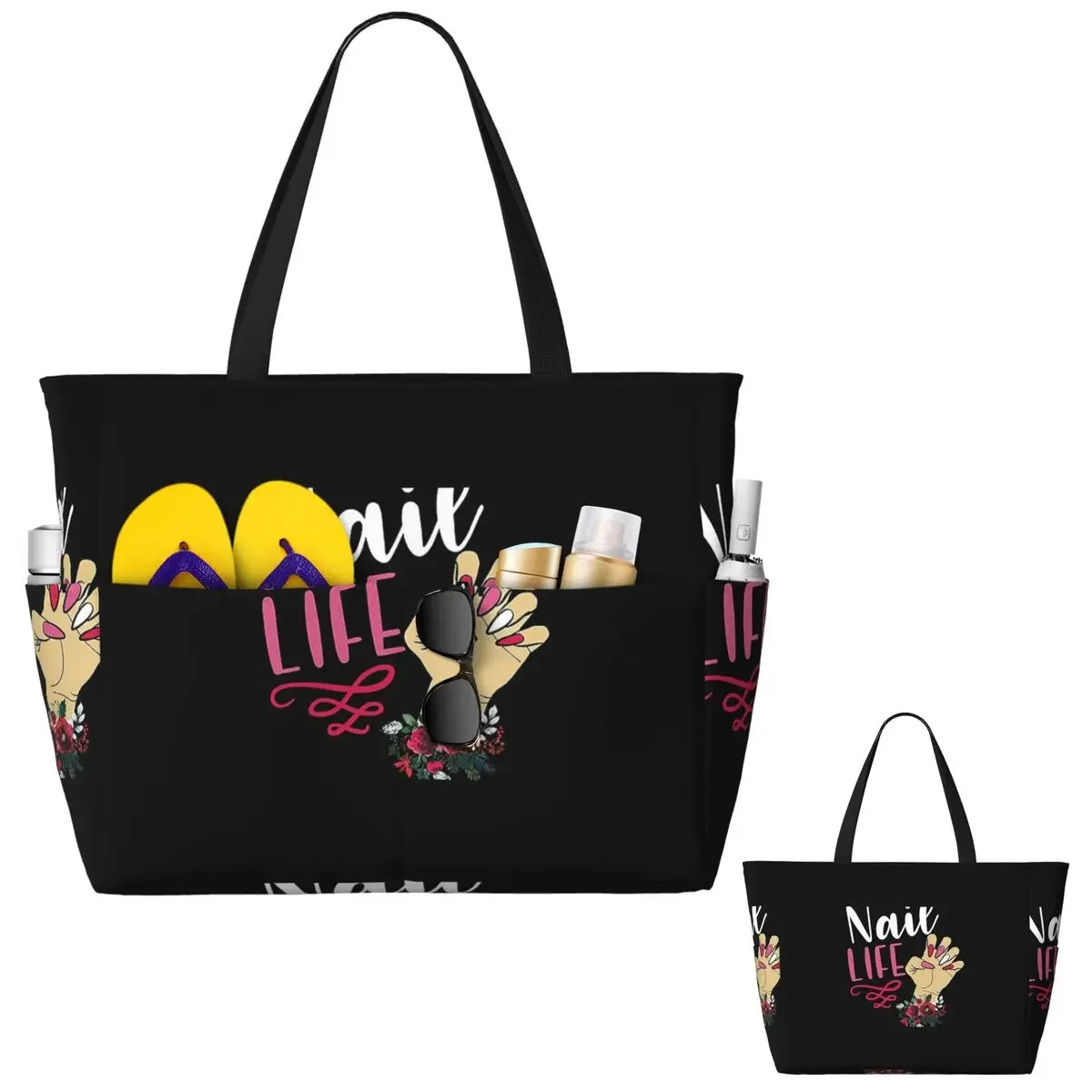 Nail Tech Technician Salon Gel Nails Manicure Cosmetology Cosmetologist Beach Tote Bag Duffle Large Tote Bag Women Travel Bag
Nail Tech Technician Salon Gel Nails Manicure Cosmetology Cosmetologist Beach Tote Bag Duffle Large Tote Bag Women Travel Bag
