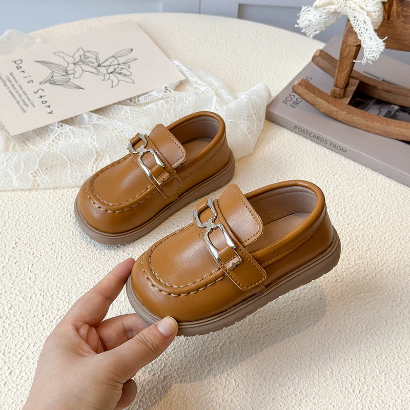Spring Autumn Toddler Kids Boys Girls Leather Loafers Metal Decor Soft Non-Slip Sole Breathable Lightweight Daily School Wear
Spring Autumn Toddler Kids Boys Girls Leather Loafers Metal Decor Soft Non-Slip Sole Breathable Lightweight Daily School Wear