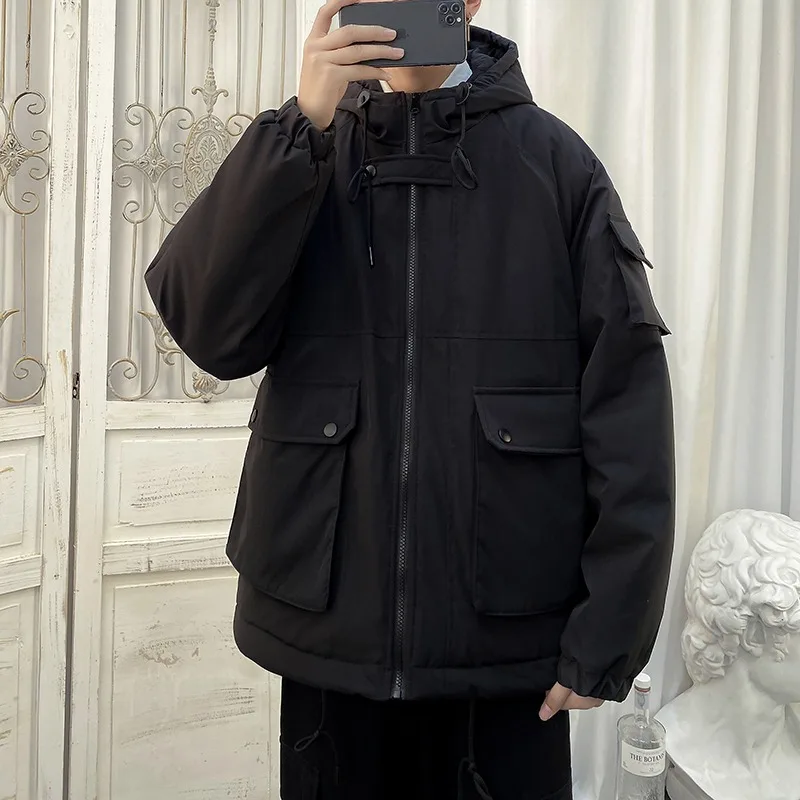 Hong Kong Style 2023 Winter New Work Clothes Cotton Jacket Men's Japanese Oversized Hooded Cotton Jackets
Hong Kong Style 2023 Winter New Work Clothes Cotton Jacket Men's Japanese Oversized Hooded Cotton Jackets