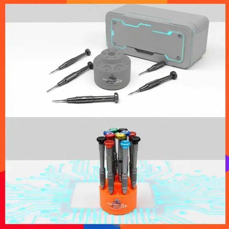 SW Multifunctional Screwdriver Rotary Box Built In Bearing 360 Rotation Strong Magnet 15 Holes for Bits Phone Laptop Maintenance
SW Multifunctional Screwdriver Rotary Box Built In Bearing 360 Rotation Strong Magnet 15 Holes for Bits Phone Laptop Maintenance