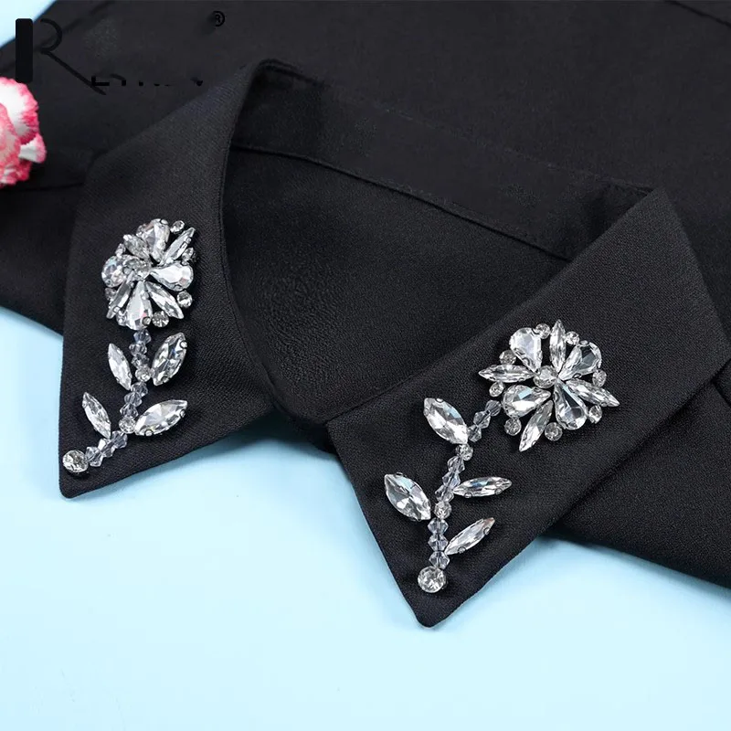 Diamond Fake Collar Shirt Women False Collar Blouse Woman Fake Jeans Detachable Half Shirt Collar Remoable Faux Col Tie
Diamond Fake Collar Shirt Women False Collar Blouse Woman Fake Jeans Detachable Half Shirt Collar Remoable Faux Col Tie