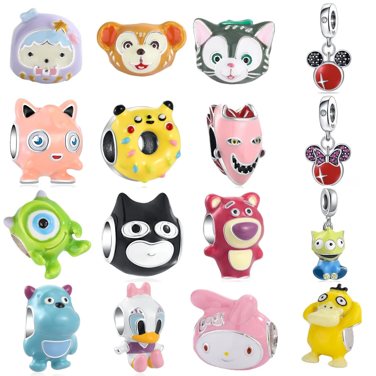 925 Silver Cute Cartoon Animal Character Charms Donut Rabbit Bear Beads Fit Original Bracelet DIY Jewelry Gifts
925 Silver Cute Cartoon Animal Character Charms Donut Rabbit Bear Beads Fit Original Bracelet DIY Jewelry Gifts