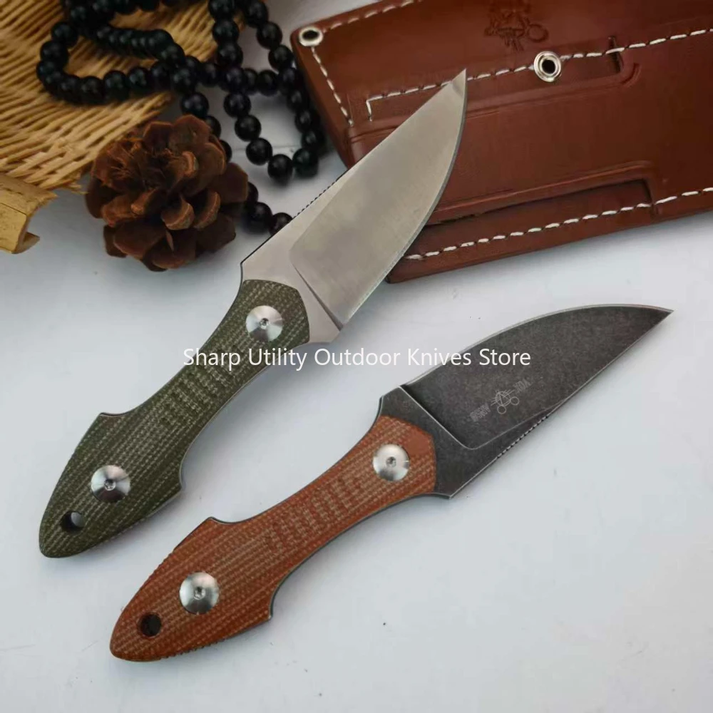 GMF3 Outdoor Fixed Blade Pocket Camping Exploration Jungle EDC Knife G-10 Handle with Leather Sheath Multipurpose Hand Tools
GMF3 Outdoor Fixed Blade Pocket Camping Exploration Jungle EDC Knife G-10 Handle with Leather Sheath Multipurpose Hand Tools