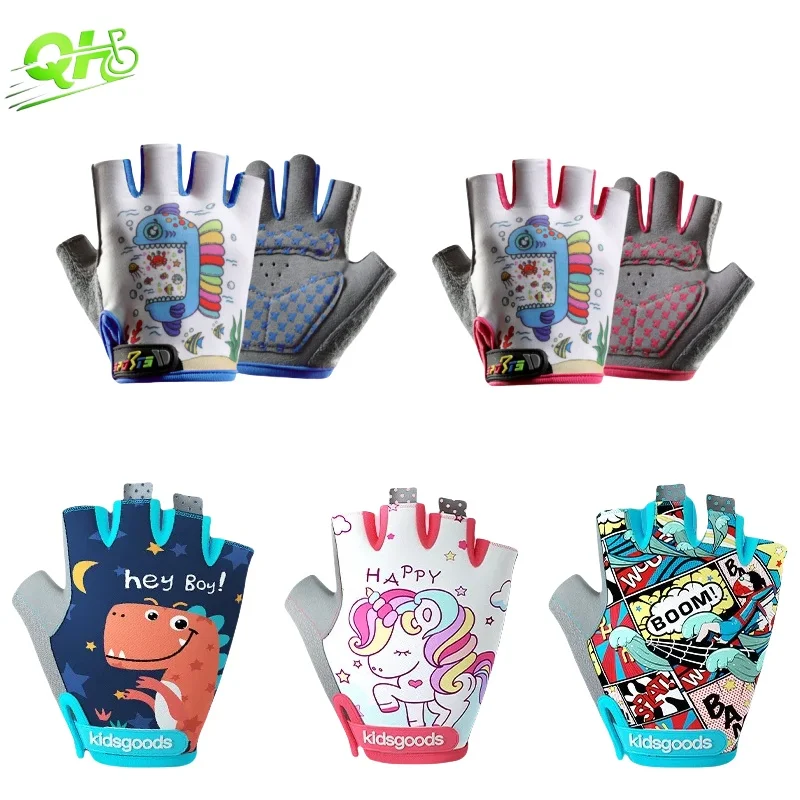 Детские велосипедные перчатки, спортивные противоскользящие дышащие перчатки без пальцев для катания на роликовых коньках, динозавры guantes ciclismo Balance Car для мальчиков и девочек 
Детские велосипедные перчатки, спортивные противоскользящие дышащие перчатки без пальцев для катания на роликовых коньках, динозавры guantes ciclismo Balance Car для мальчиков и девочек