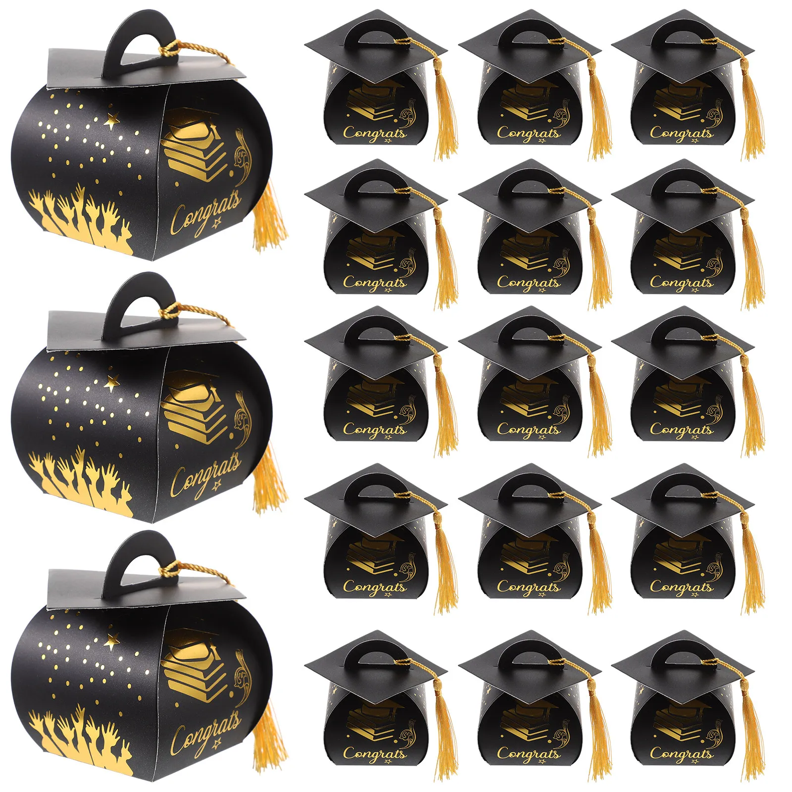 50 шт. коробок для конфет в форме выпускной шапочки, бумажные коробки для выпускных шапок, для сувениров на вечеринке, для хранения сладостей, многофункциональные контейнеры для подарков
50 шт. коробок для конфет в форме выпускной шапочки, бумажные коробки для выпускных шапок, для сувениров на вечеринке, для хранения сладостей, многофункциональные контейнеры для подарков