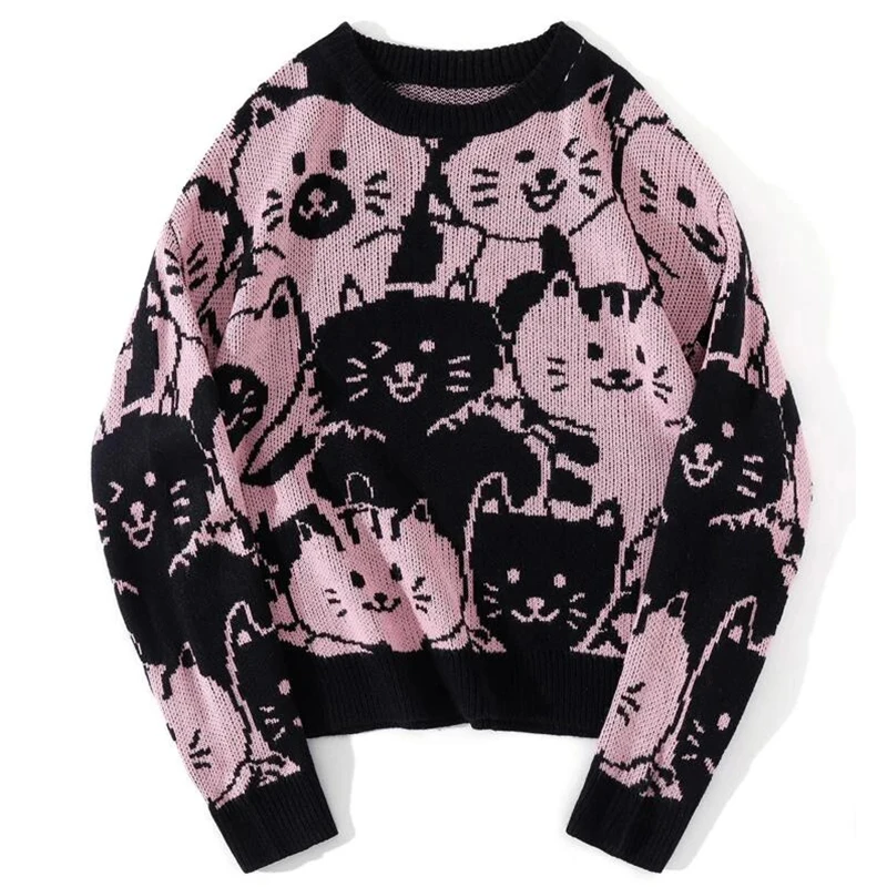 2023 Y2K Women's Hip Hop Streetwear Fashion Dinosaur Cartoon Tops Pullover O-Neck Oversize Casual Sweaters pullovers Knitwear
2023 Y2K Women's Hip Hop Streetwear Fashion Dinosaur Cartoon Tops Pullover O-Neck Oversize Casual Sweaters pullovers Knitwear