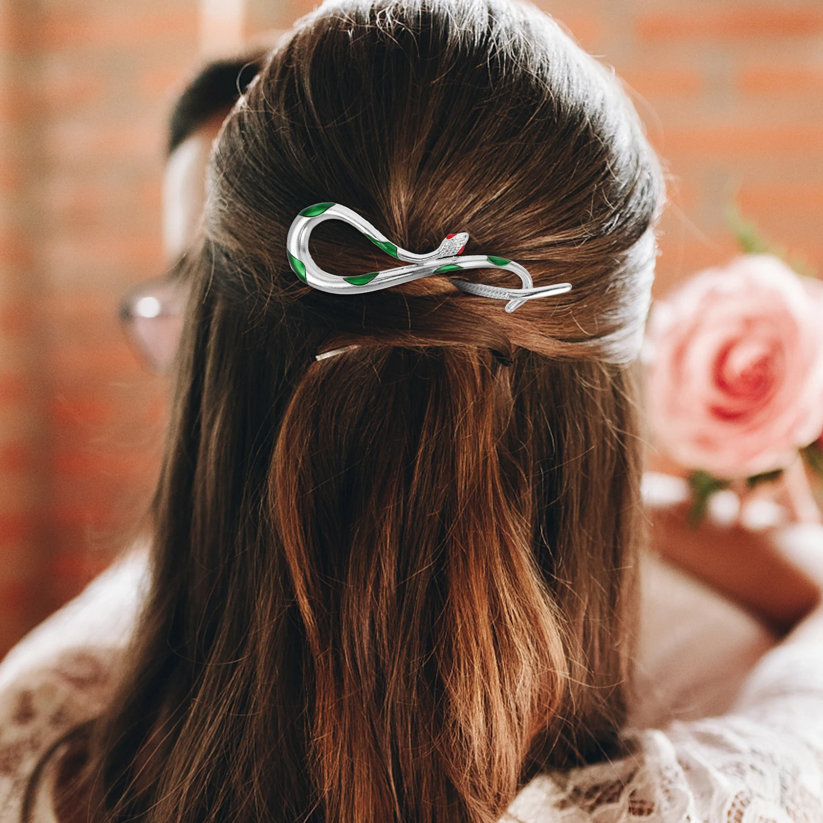 Non Slip Snake Hairpin Barrette Alloy Decorative Accessory Claw Clip Bun Holder Metal Tool Trendy Woman 
Non Slip Snake Hairpin Barrette Alloy Decorative Accessory Claw Clip Bun Holder Metal Tool Trendy Woman