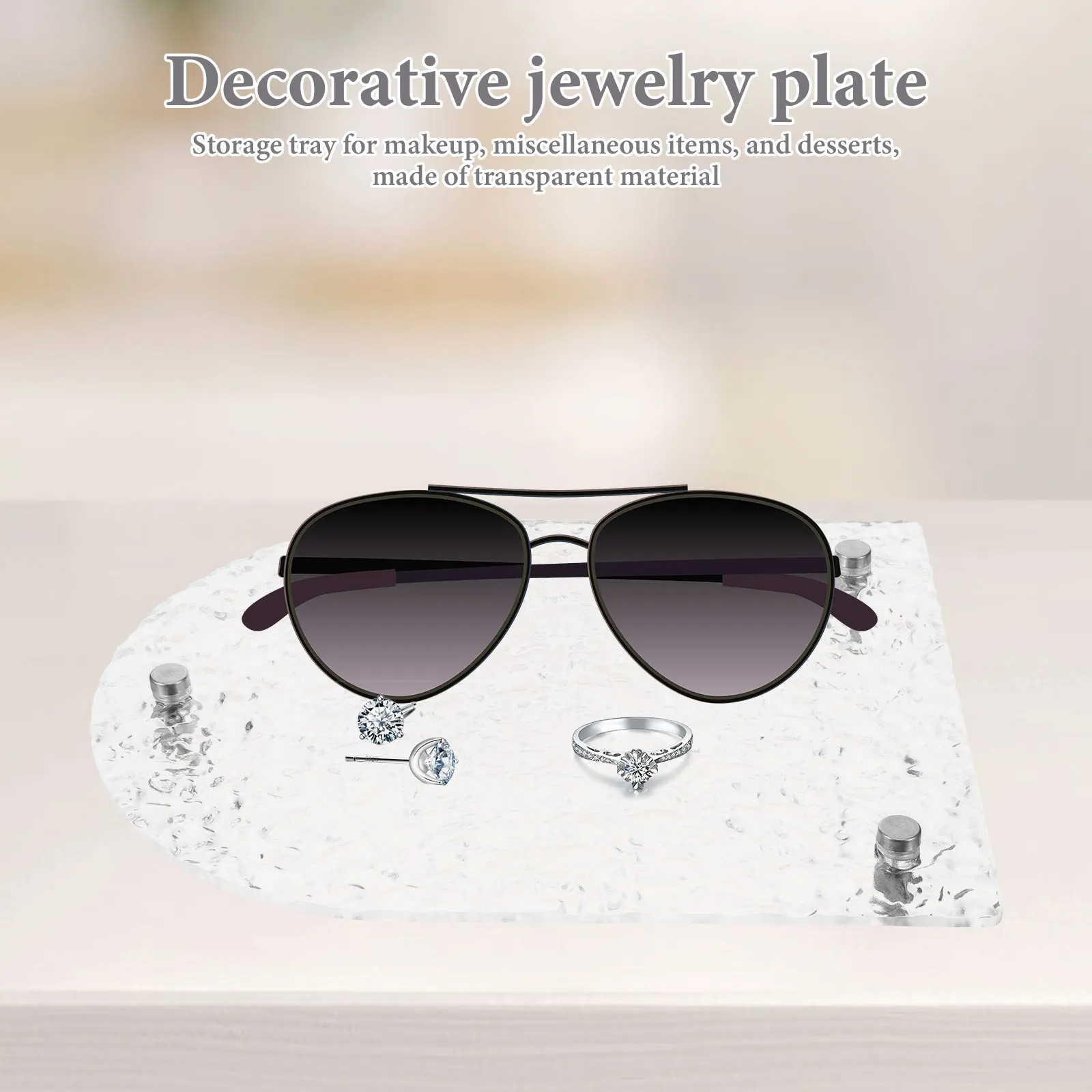 Storage Rack Tray Decorative Jewelry Dresser Trinket Plate Dessert Dish Trays Display
Storage Rack Tray Decorative Jewelry Dresser Trinket Plate Dessert Dish Trays Display