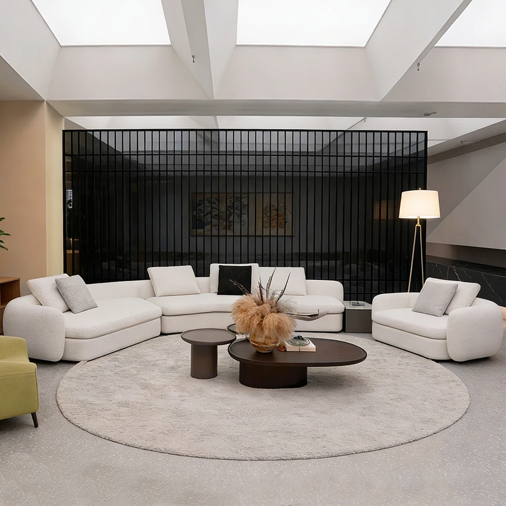 #High Quality Fabric Upholstered Reclining Modern Minimalist L-Shape Corner Sofa Set Luxury Villa Furniture
#High Quality Fabric Upholstered Reclining Modern Minimalist L-Shape Corner Sofa Set Luxury Villa Furniture