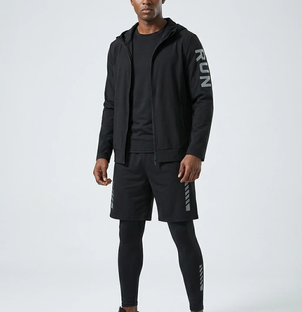 Fitness Full Set Suit Tracksuit for Marathon Training Cycling Jogging Running Suit Set Men Gym Sportswear 4-Piece Outfit
Fitness Full Set Suit Tracksuit for Marathon Training Cycling Jogging Running Suit Set Men Gym Sportswear 4-Piece Outfit