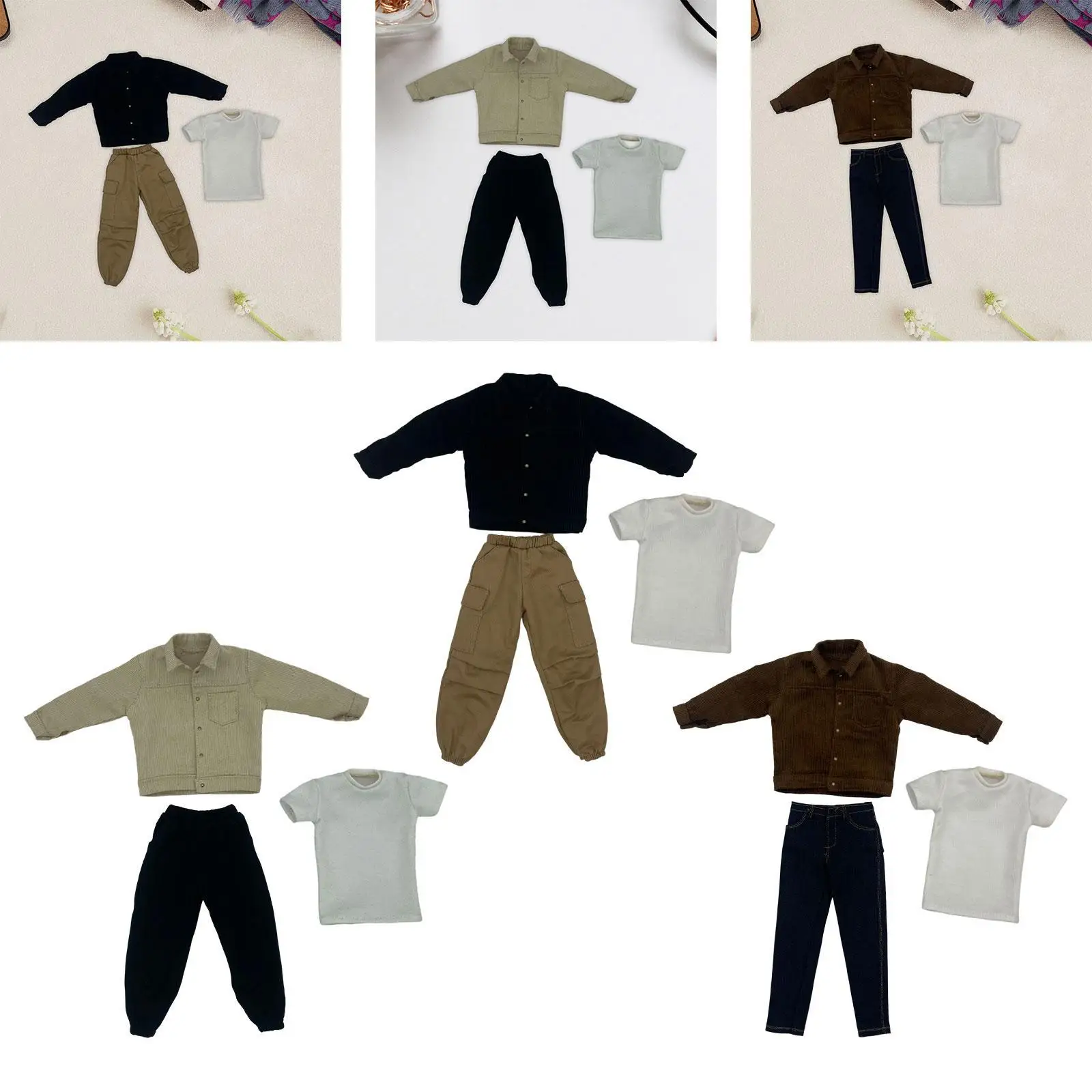 1/6 Action Figure Clothes suits Trendy Fashion Fabric Mini Doll Clothes Trousers Miniature Clothing for 12 inch Male Dolls Body
1/6 Action Figure Clothes suits Trendy Fashion Fabric Mini Doll Clothes Trousers Miniature Clothing for 12 inch Male Dolls Body