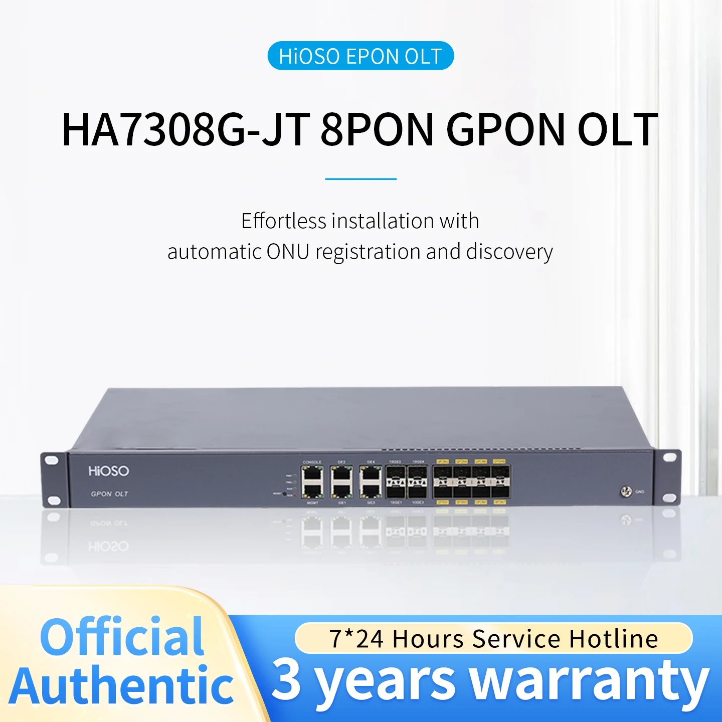 HA7316G-JT 16PON GPON OLT INTEL Solution 1:128 Each Pon Port Full Load 2048 ONTs Compatible Other Brands GPON XPON ONT FTTX
HA7316G-JT 16PON GPON OLT INTEL Solution 1:128 Each Pon Port Full Load 2048 ONTs Compatible Other Brands GPON XPON ONT FTTX