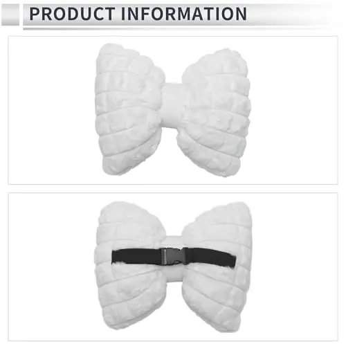 White Plush Memory Foam Car Neck Support Cushion With Adjustable Black Strap, Ergonomic Headrest Pillow For Driving And Travel,
White Plush Memory Foam Car Neck Support Cushion With Adjustable Black Strap, Ergonomic Headrest Pillow For Driving And Travel,