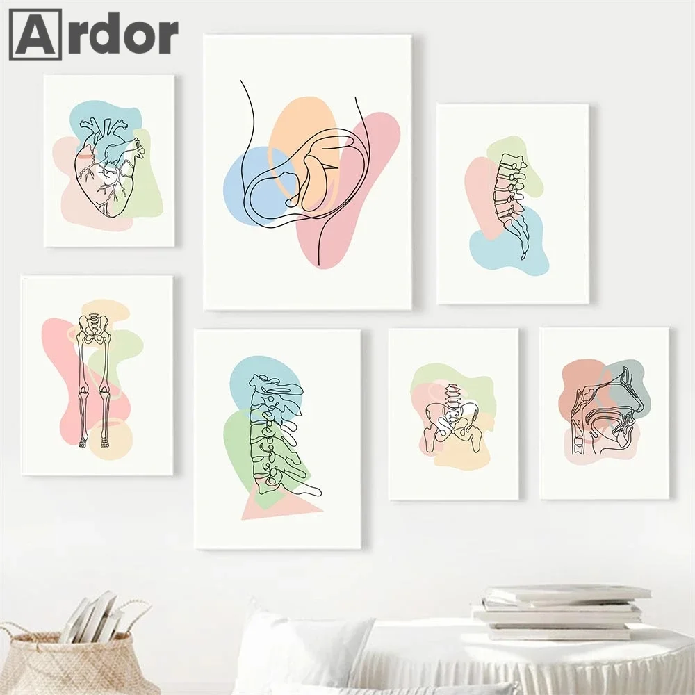 Human Skeleton Anatomy Poster Spine Bones Watercolor Canvas Painting Medicine Wall Art Print Clinic Medical Office Home Decor
Human Skeleton Anatomy Poster Spine Bones Watercolor Canvas Painting Medicine Wall Art Print Clinic Medical Office Home Decor