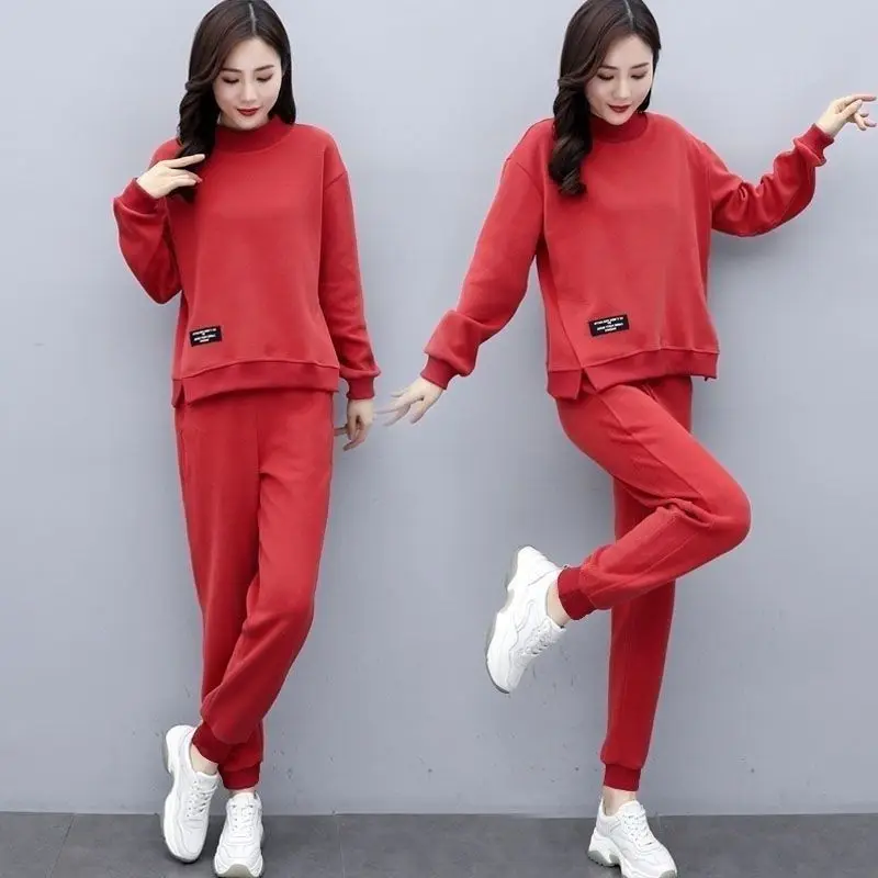 Women's Casual Sports Suit 2023 Spring And Autumn New Loose Sweater Top Pants Two Piece Set Fashion Plus Size Clothing For Women
Women's Casual Sports Suit 2023 Spring And Autumn New Loose Sweater Top Pants Two Piece Set Fashion Plus Size Clothing For Women