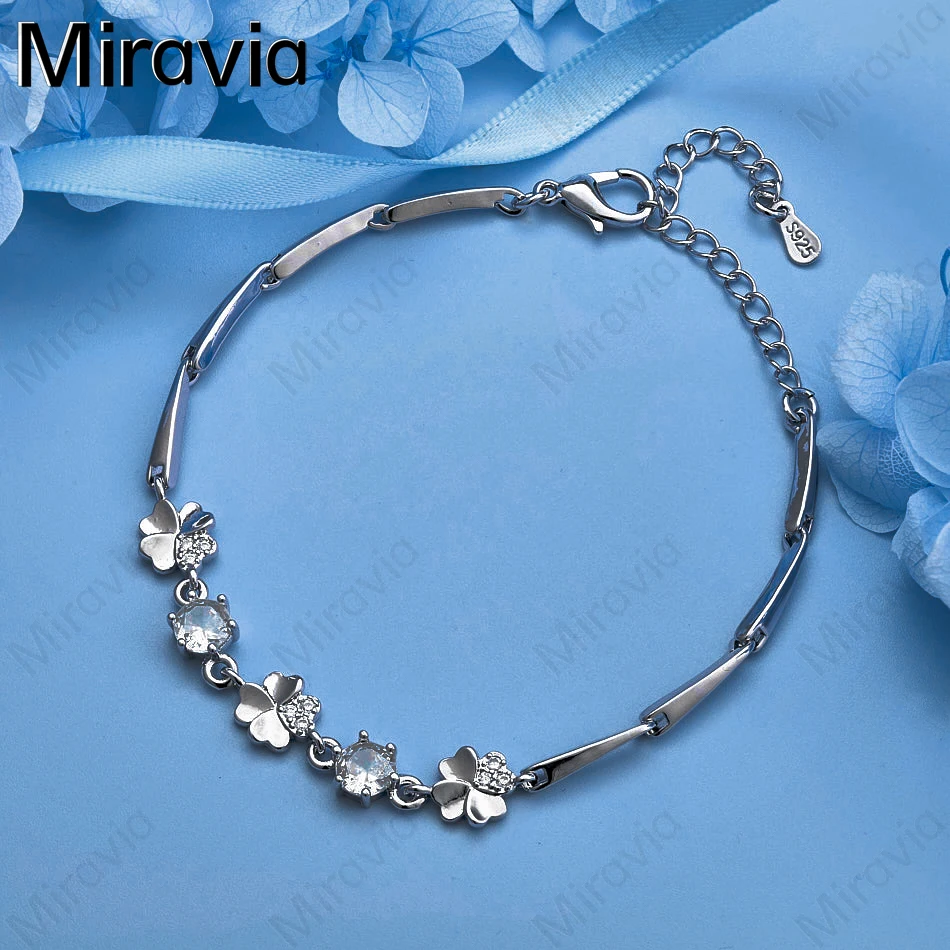 Miravia 925 Sterling Silver Four Leaf Clover Zircon Bracelet Charm Cute Women Party Jewelry
Miravia 925 Sterling Silver Four Leaf Clover Zircon Bracelet Charm Cute Women Party Jewelry