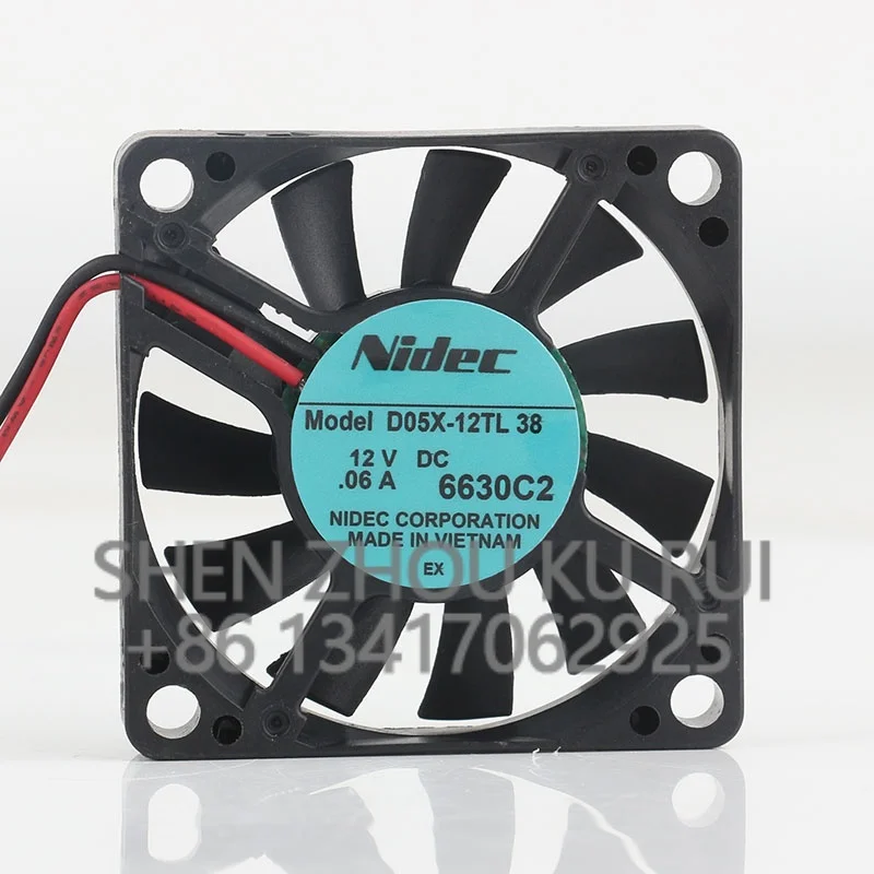 Original Nidec D05X-12TL 5V 24V 48V DC 12V 0.06A AC EC 5015 50X50X15MM 5CM Ultra-quiet CPU durable inverter two-wire cooling fan
Original Nidec D05X-12TL 5V 24V 48V DC 12V 0.06A AC EC 5015 50X50X15MM 5CM Ultra-quiet CPU durable inverter two-wire cooling fan