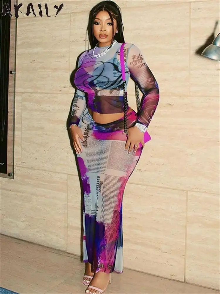 Akaily Purple Mesh See Through 2 Two Piece Skirt Set Party Club Outfits For Women 2023 Fall Long Sleeve Bodycon Top Skirt Set
Akaily Purple Mesh See Through 2 Two Piece Skirt Set Party Club Outfits For Women 2023 Fall Long Sleeve Bodycon Top Skirt Set