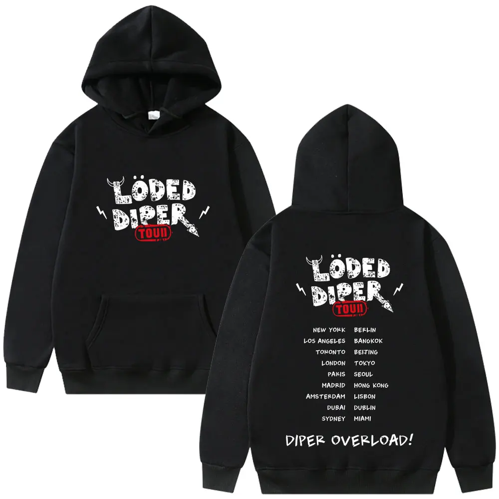 Loded Diper Diper Overload Tour Hoodie Men Women Vintage Rock Oversized Pullover Hoodies Men's Casual Fleece Cotton Sweatshirt
Loded Diper Diper Overload Tour Hoodie Men Women Vintage Rock Oversized Pullover Hoodies Men's Casual Fleece Cotton Sweatshirt