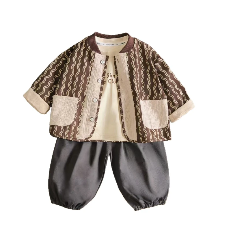 New Spring Autumn Baby Clothes Children Boys Sports Jacket T-Shirt Pants 3Pcs/Sets Infant Clothing Toddler Costume Kids Outfits
New Spring Autumn Baby Clothes Children Boys Sports Jacket T-Shirt Pants 3Pcs/Sets Infant Clothing Toddler Costume Kids Outfits