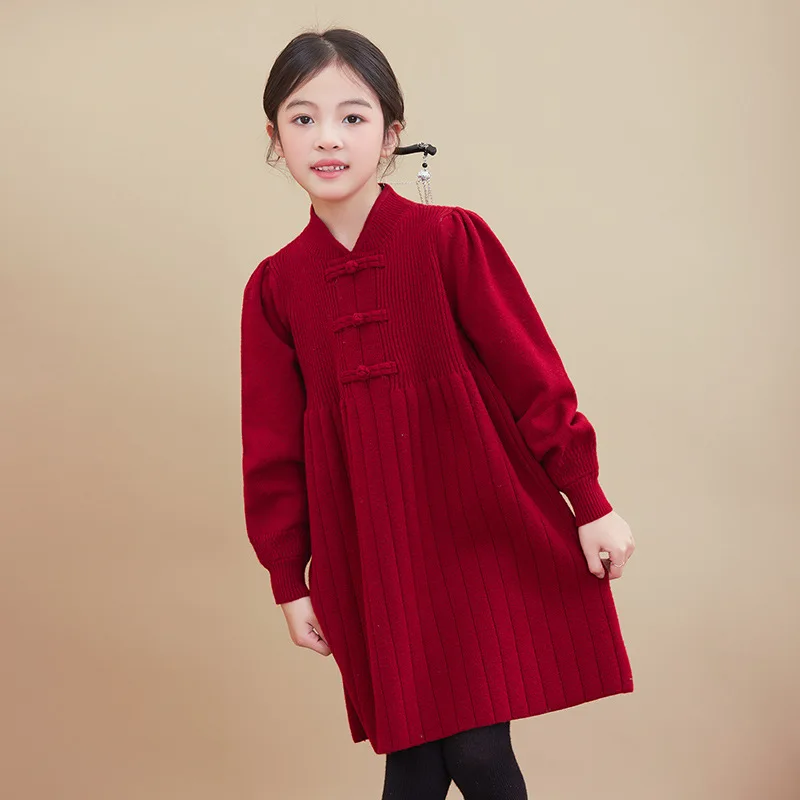 Girls Kids Knitted Sweater Dresses Princess clothes new year Chinese buttons 4 5 6 7 8 9 10 12 year 2026 spring winter Teenagers
Girls Kids Knitted Sweater Dresses Princess clothes new year Chinese buttons 4 5 6 7 8 9 10 12 year 2026 spring winter Teenagers