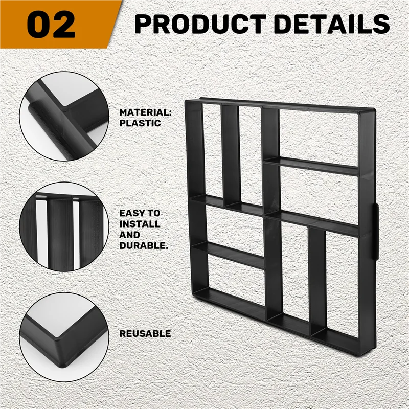 Garden Diy Manual Mold Trail Road Paving Cement Concrete Mold Manufacturer Path Pavement Stone Brick Mold CNIM Hot
Garden Diy Manual Mold Trail Road Paving Cement Concrete Mold Manufacturer Path Pavement Stone Brick Mold CNIM Hot