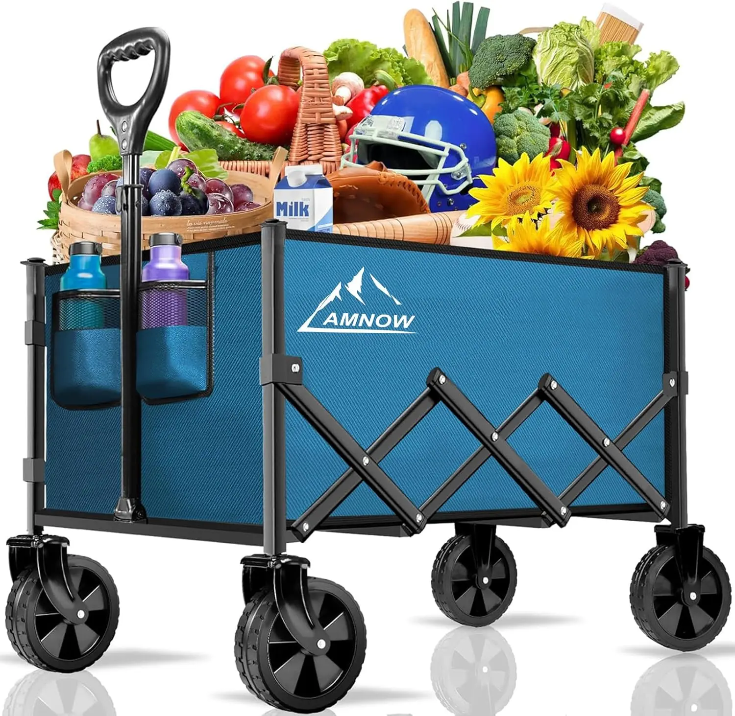 Collapsible Folding Wagon Cart 350LBS Utility Large Capacity Cart Foldable Wagon with All Terrain Wheels Grocery Wagons Carts fo
Collapsible Folding Wagon Cart 350LBS Utility Large Capacity Cart Foldable Wagon with All Terrain Wheels Grocery Wagons Carts fo