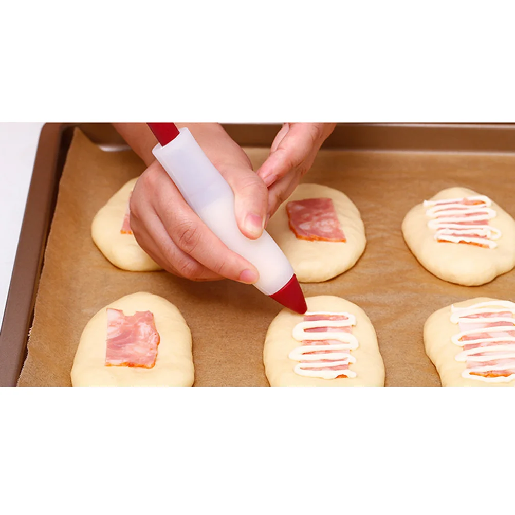 3Pcs Silicone Food Writing Pen Cake Decorating Tool for Chocolate Cookie Cream Pastry DIY Bakery Chocolate Descorating Pen
3Pcs Silicone Food Writing Pen Cake Decorating Tool for Chocolate Cookie Cream Pastry DIY Bakery Chocolate Descorating Pen