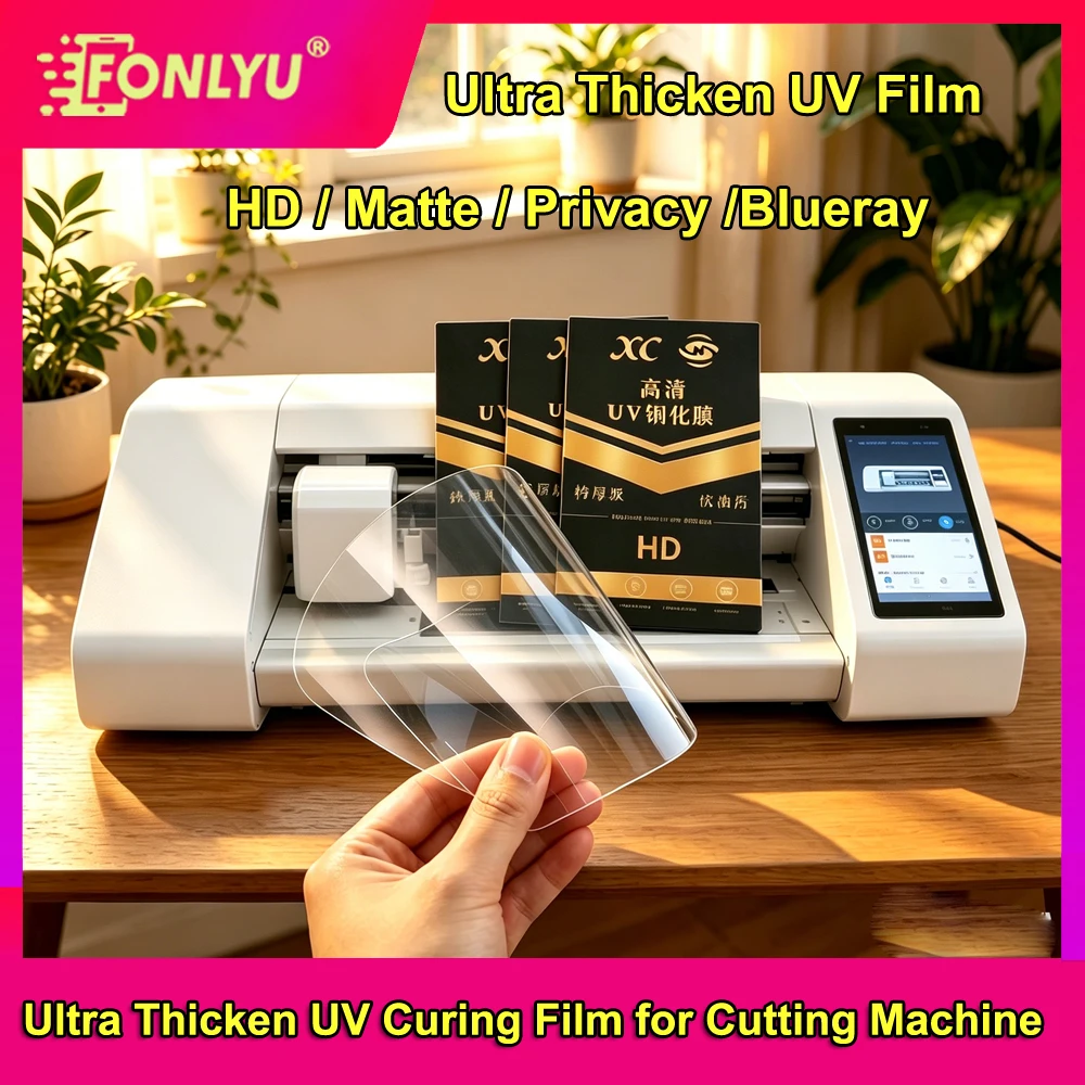 FONLYU UV HD Curing Film Termpered Glass Thicken 0.26mm Screen Protector Cut Plotter Machine Mobile Phone Protect Movies 50pc
FONLYU UV HD Curing Film Termpered Glass Thicken 0.26mm Screen Protector Cut Plotter Machine Mobile Phone Protect Movies 50pc