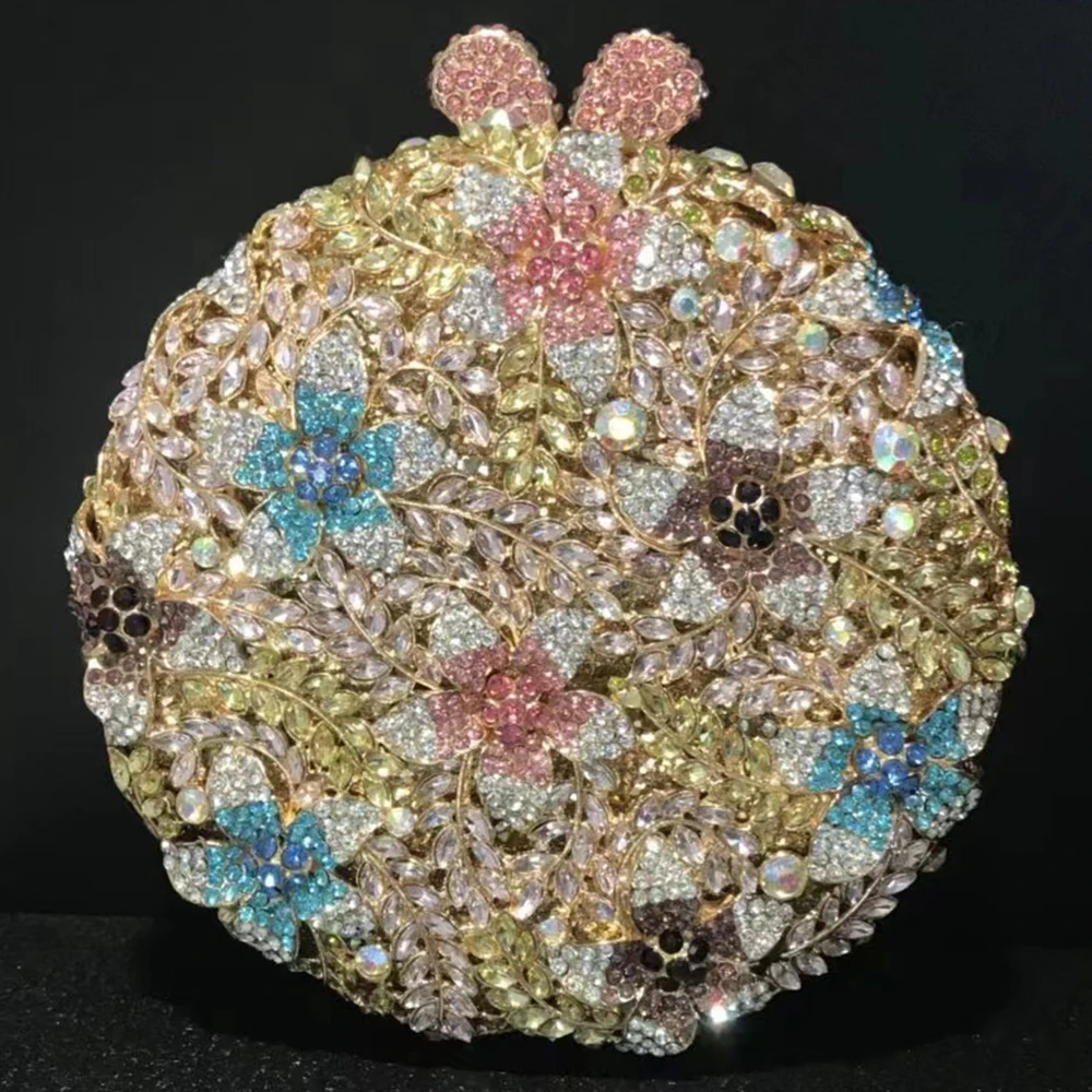 Round Circle Rhinestone Bags Flower Crystal Evening Clutch For WomenDiamond Wedding Party Purse Lady Girls Dinner Prom Handbags
Round Circle Rhinestone Bags Flower Crystal Evening Clutch For WomenDiamond Wedding Party Purse Lady Girls Dinner Prom Handbags