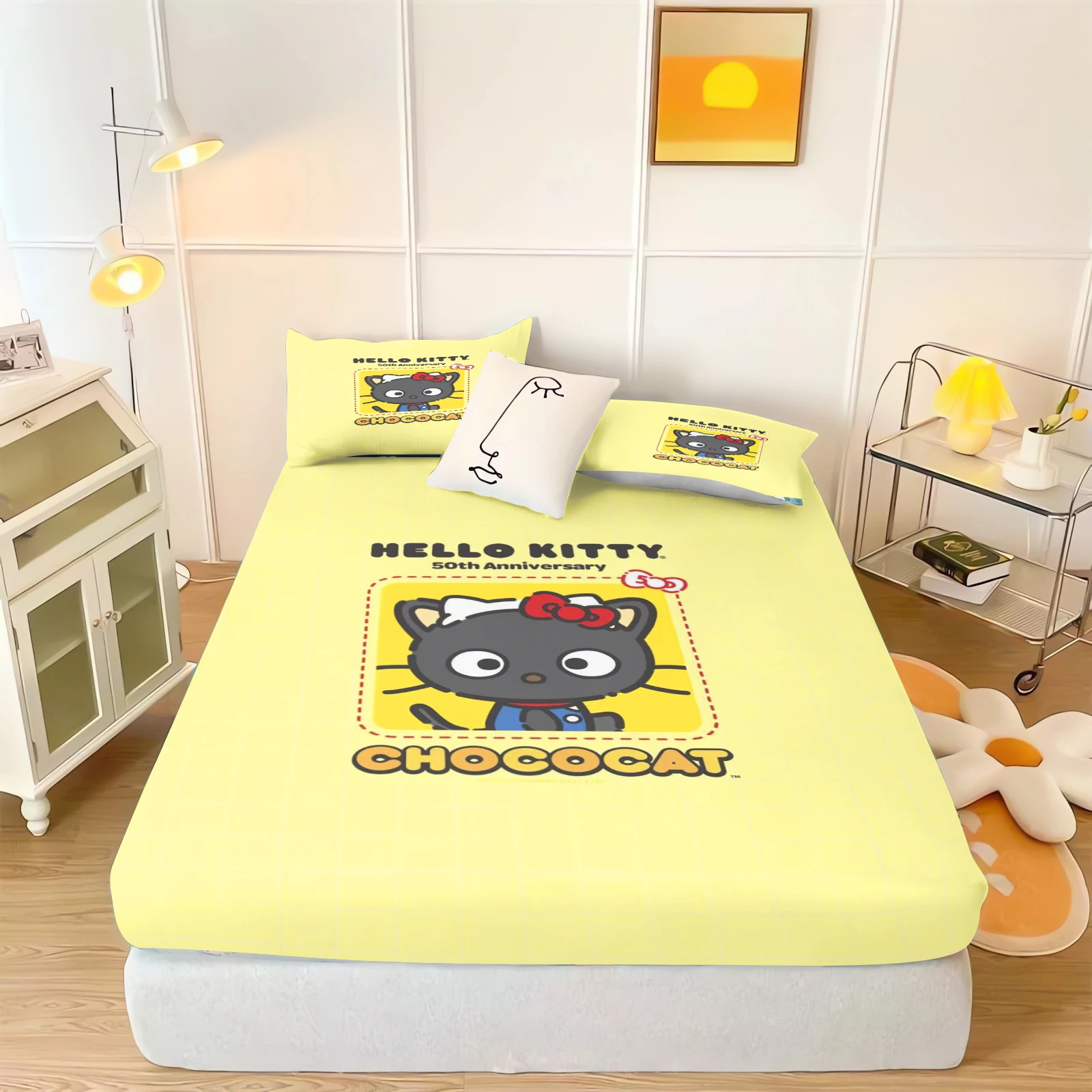 MINISO простыня с рисунком кота CHOCOCAT, детская простыня, покрытие, эластичное постельное белье с цифровой печатью для подростков
MINISO простыня с рисунком кота CHOCOCAT, детская простыня, покрытие, эластичное постельное белье с цифровой печатью для подростков