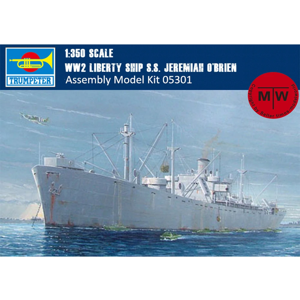 Trumpeter 05301 1/350 Scale WW2 Liberty Ship S.S. Jeremiah OBrien Military Plastic Assembly Model Kits
Trumpeter 05301 1/350 Scale WW2 Liberty Ship S.S. Jeremiah OBrien Military Plastic Assembly Model Kits