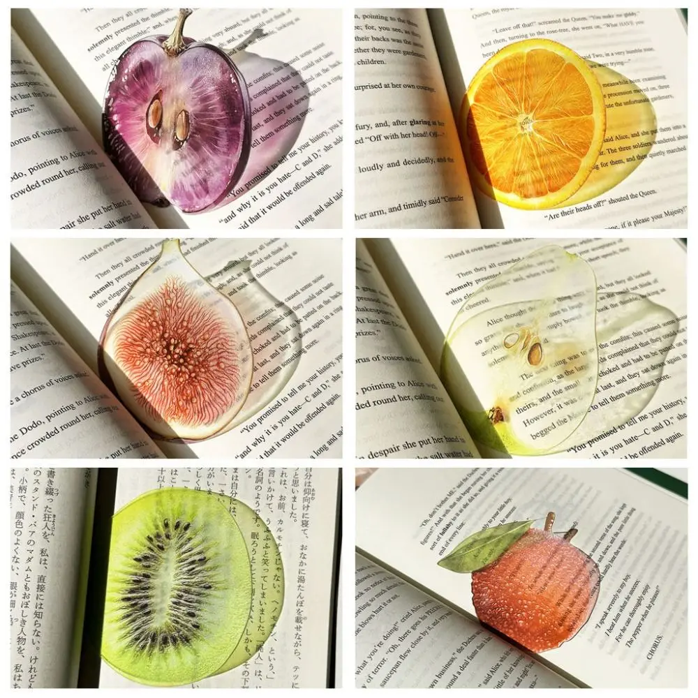 New Transparent Fruit Shape Bookmarks, Delicate Apple Grape Tomato Design, Premium Reading Page Markers Study Accessories
New Transparent Fruit Shape Bookmarks, Delicate Apple Grape Tomato Design, Premium Reading Page Markers Study Accessories