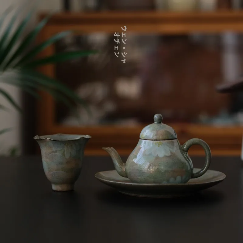 Hand-Painted Wild Chrysanthemum Tea Set Ceramic Ice Crack Glaze Single Person Tea Brewing Kit Ladies Pear Shape Tea Pot with ...
Hand-Painted Wild Chrysanthemum Tea Set Ceramic Ice Crack Glaze Single Person Tea Brewing Kit Ladies Pear Shape Tea Pot with ...