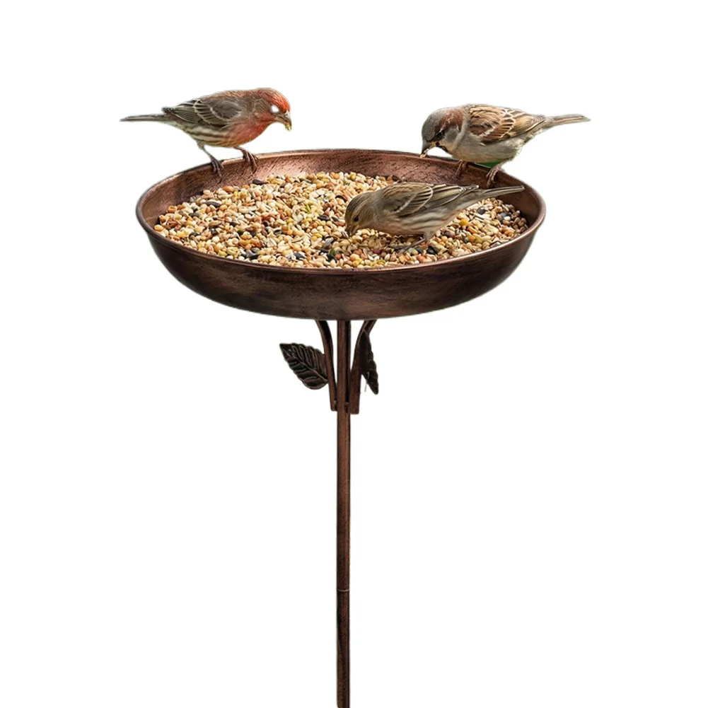 Removable 13 Inch Dia Bowl Vintage Metal Bird Bath Bowl with Metal Stake Freestanding Birdfeeder for Garden Yard Lawn Decor
Removable 13 Inch Dia Bowl Vintage Metal Bird Bath Bowl with Metal Stake Freestanding Birdfeeder for Garden Yard Lawn Decor