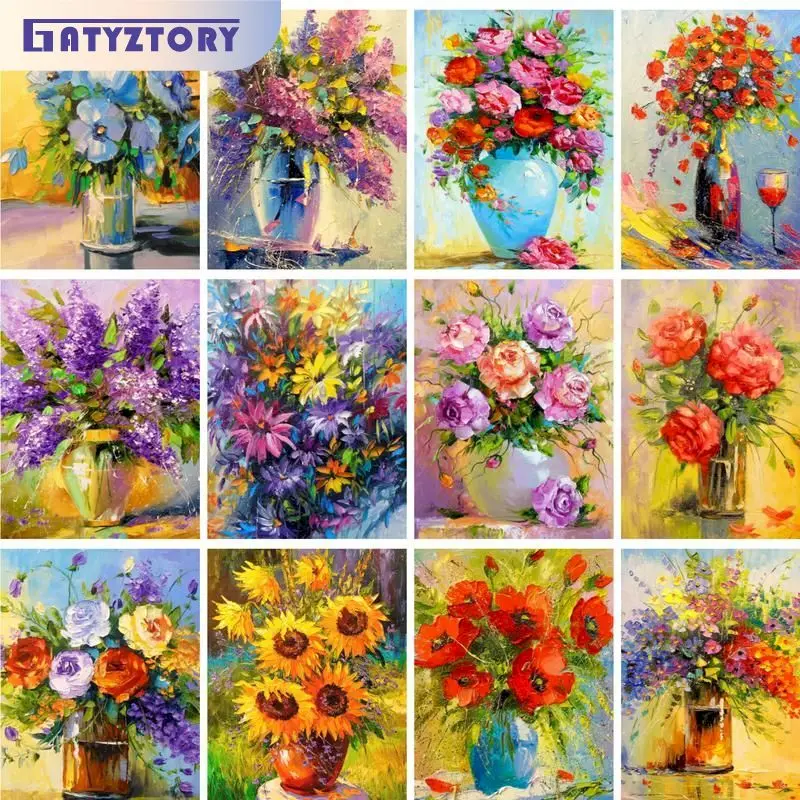 GATYZTORY Abstract Flowers DIY Frame Oil painting by numbers Canvas Painting paint by number Wall Pictures For Living Room Decor
GATYZTORY Abstract Flowers DIY Frame Oil painting by numbers Canvas Painting paint by number Wall Pictures For Living Room Decor