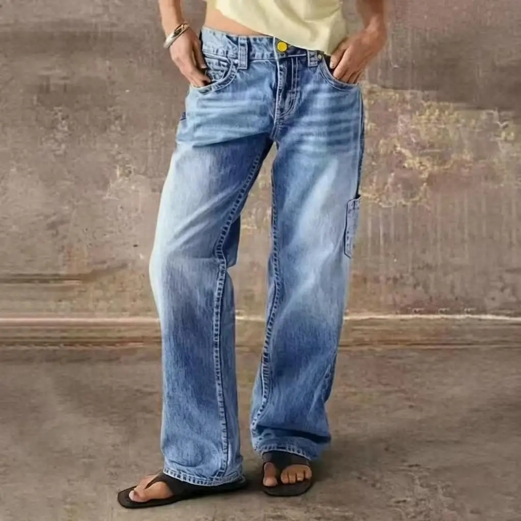 Women's pants 2026 new jeans women's loose straight leg European, American and Asian jeans
Women's pants 2026 new jeans women's loose straight leg European, American and Asian jeans