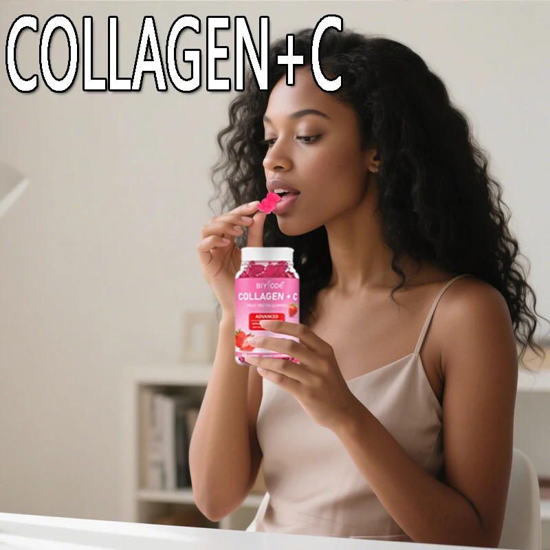 1 bottle of collagen vitamin C gummies promote collagen synthesis maintain skin health brighten skin tone
1 bottle of collagen vitamin C gummies promote collagen synthesis maintain skin health brighten skin tone