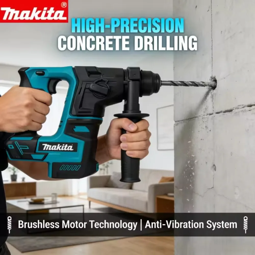 2026 Makita 18V Cordless Brushless Rotary Hammer, Lithium Battery Powered Electric Drill Power Tool
2026 Makita 18V Cordless Brushless Rotary Hammer, Lithium Battery Powered Electric Drill Power Tool