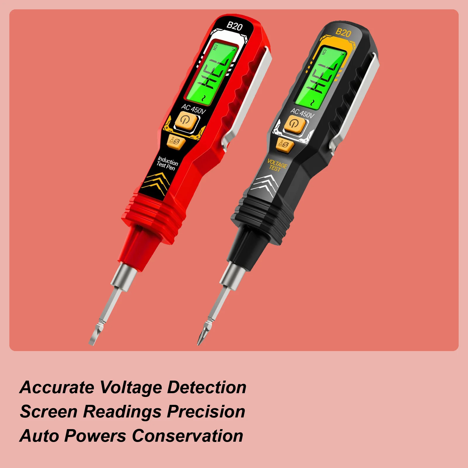 New LCD Digital Voltage Tester ANENG Measuring Pen Double-ended Screwdriver Bits Breakpoint Electrical Induction Test Pen
New LCD Digital Voltage Tester ANENG Measuring Pen Double-ended Screwdriver Bits Breakpoint Electrical Induction Test Pen