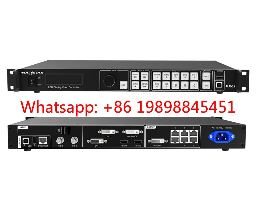 Novastar VX6S VX600 All‑in‑One LED Controller,6 Ethernet Ports 3.9M Pixels,HD Video Wall Processor
Novastar VX6S VX600 All‑in‑One LED Controller,6 Ethernet Ports 3.9M Pixels,HD Video Wall Processor