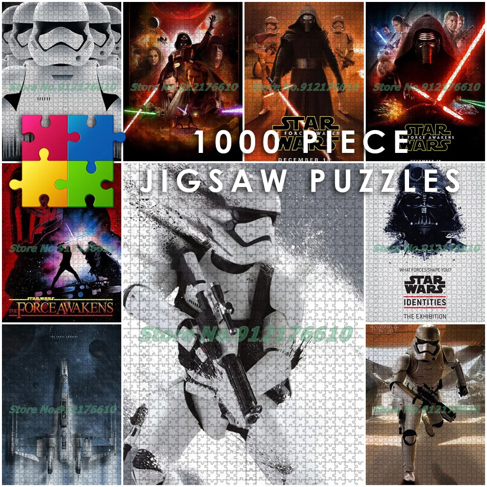 Star Wars Force Awakens Anime Print 1000 Piece Jigsaw Puzzles Darth Vader Yoda Puzzles Diy Decompress Educational Toys Gifts
Star Wars Force Awakens Anime Print 1000 Piece Jigsaw Puzzles Darth Vader Yoda Puzzles Diy Decompress Educational Toys Gifts