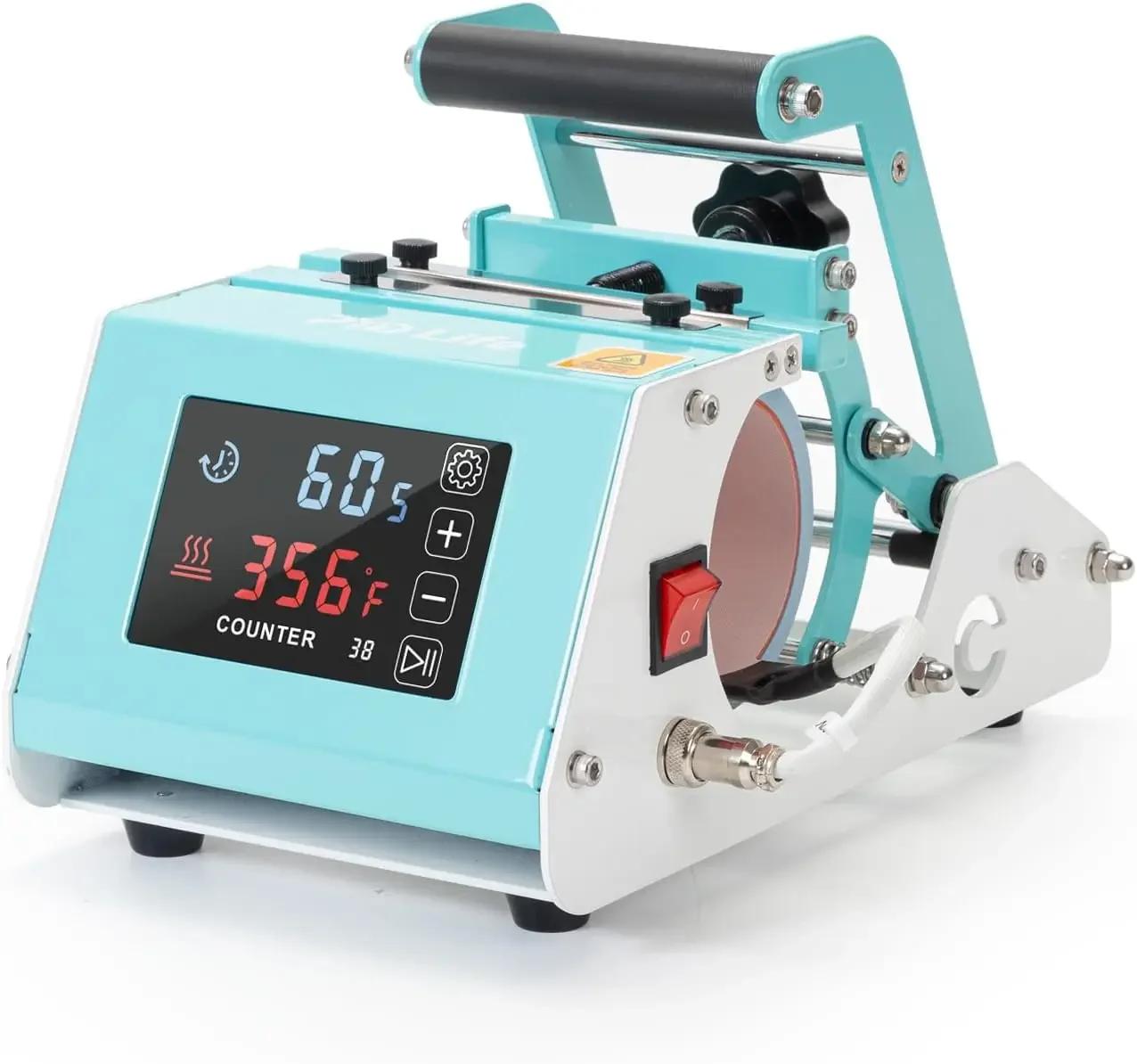 PYD Life 110 V Mini Mug Heat Press Machine Mint Green Tumbler Heat Press Machine Touch Screen for 11 OZ-15
PYD Life 110 V Mini Mug Heat Press Machine Mint Green Tumbler Heat Press Machine Touch Screen for 11 OZ-15